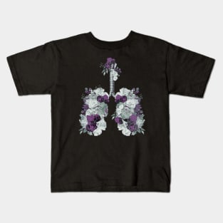 Lung Anatomy / Cancer Awareness 12 Kids T-Shirt